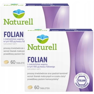 NATURELL Folian 60 tabletek Wielopak x2