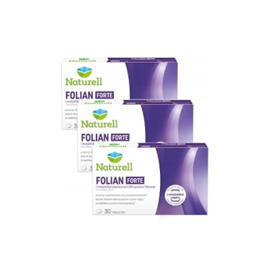 NATURELL Folian Forte 30 tabletek  Wielopak x3