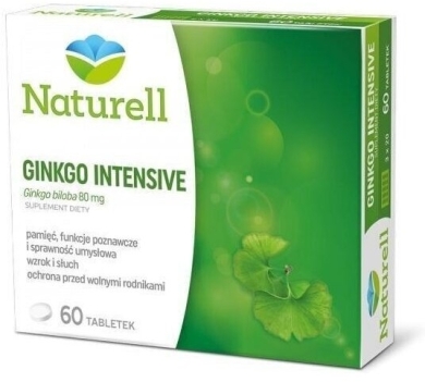 NATURELL Ginkgo Intensive 60 tabletek