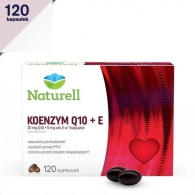 NATURELL Koenzym Q-10 + E 120 kapsułek