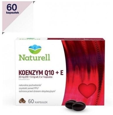 NATURELL Koenzym Q-10+E 60 kapsułek