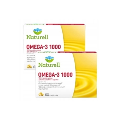 NATURELL Omega-3 1000 60 kapsułek Wielopak x2