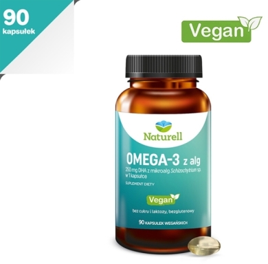NATURELL Omega-3 z alg 90 kapsułek