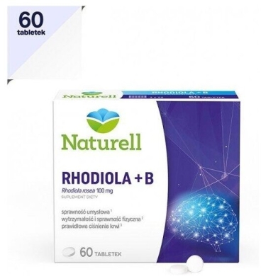 NATURELL Rhodiola + B 60 tabletek
