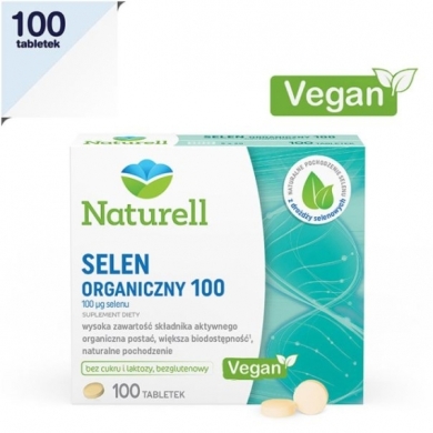 NATURELL Selen Organiczny 100 tabletek