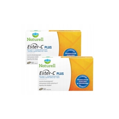 NATURELL Witamina C ESTER-C PLUS 50 tabletek Wielopak x2