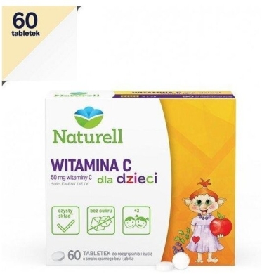 NATURELL Witamina C dla dzieci 60 tabletek