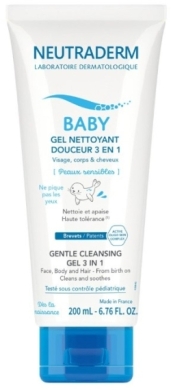 NEUTRADERM BABY Łagodny Żel myjący 3w1 200 ml
