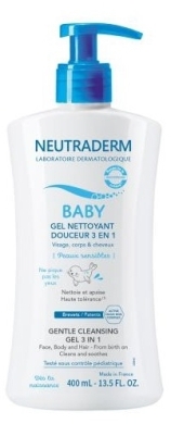NEUTRADERM BABY Łagodny Żel myjący 3w1 400 ml