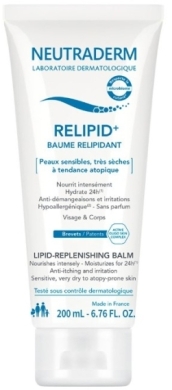 NEUTRADERM RELIPID+ Balsam odbudowujący warstwę lipidową do twarzy i ciała 200 ml