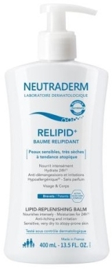 NEUTRADERM RELIPID+ Balsam odbudowujący warstwę lipidową do twarzy i ciała 400 ml