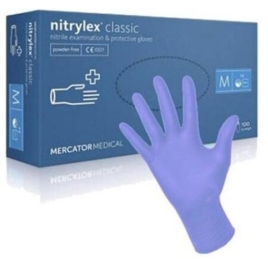 NITRYLEX CLASSIC Rękawice nitrylowe bezpudrowe rozmiar M