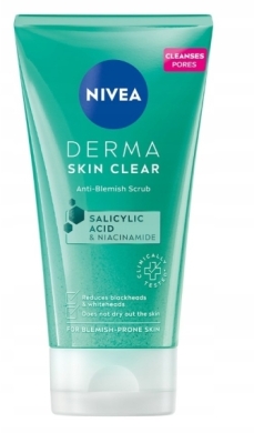 NIVEA DERMA SKIN Peeling na niedoskonałości, zaskórniki, wągry 150ml