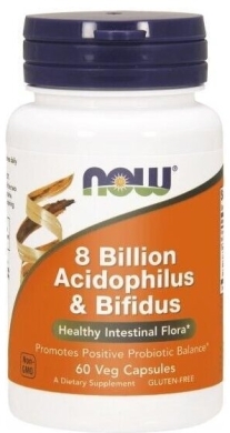 NOW FOODS 8 Billion Acidofilus i Bifidus 60 kapsułek