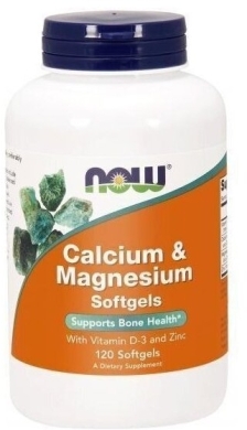 NOW FOODS Calcium & Magnesium + D3 + Cynk 120 kapsułek