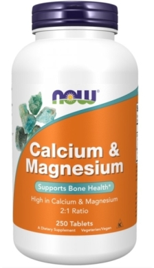 NOW FOODS Calcium & Magnesium - Wapń 500 mg + Magnez 250 tabletek