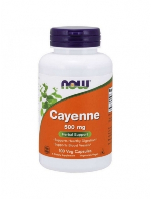 NOW FOODS Cayenne 500 mg 100 kapsułek wegańskich