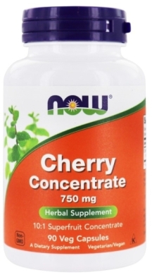 NOW FOODS Cherry Concentrate 750 mg 90 kapsułek