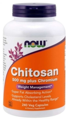 NOW FOODS Chitosan + Chromium 240 kapsułek