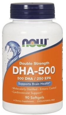 NOW FOODS DHA-500 mg 90 kapsułek