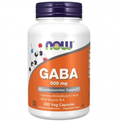 NOW FOODS Gaba 500 mg 100 kapsułek wegańskich