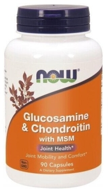 NOW FOODS Glukozamina + chondroitina + MSM 90 kapsułek
