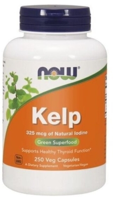 NOW FOODS Kelp 325 mcg jodu 250 kapsułek wegetariańskich