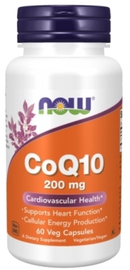 NOW FOODS Koenzym Q10 200 mg 60 kapsułek