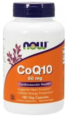 NOW FOODS Koenzym Q10 60 mg 180 kapsułek