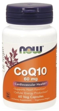 NOW FOODS Koenzym Q10 60 mg 60 kapsułek