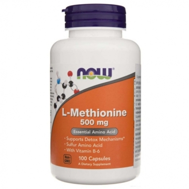 NOW FOODS L-Metionina 500 mg 100 kapsułek