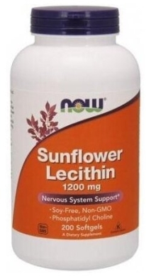 NOW FOODS Lecytyna słonecznikowa 1200 mg 200 kapsułek