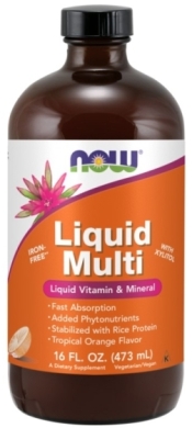 NOW FOODS Multiwitamina w plynie Orange 473ml