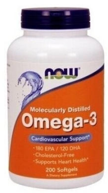 NOW FOODS Omega 3 1000 mg 200 kapsułek