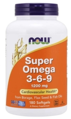 NOW FOODS Omega 3-6-9 1200 mg 180 kapsułek