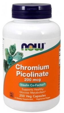 NOW FOODS Pikolinian chromu 200 mcg 250 kapsułek