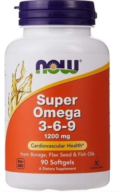 NOW FOODS Super Omega 3-6-9 1200mg 90 kapsułek