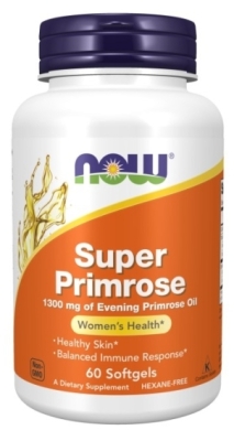 NOW FOODS Super Primrose Olej z wiesiołka 1300 mg 60 kapsułek