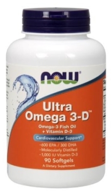 NOW FOODS Ultra Omega-3-D 90 kapsułek
