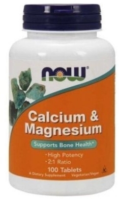 NOW FOODS Wapń & Magnez 500/250 mg 100 tabletek