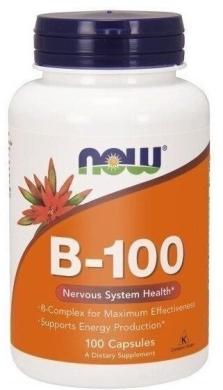 NOW FOODS Witamina B-100 Kompleks witamin B 100 kapsułek