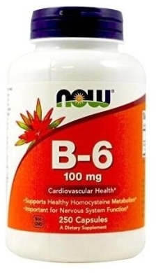 NOW FOODS Witamina B6 100 mg 250 kapsułek