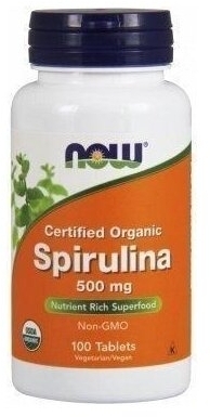 NOW Spirulina 500 mg 100 tabletek