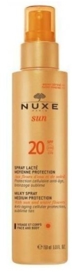 NUXE SUN SPF20 Mleczko do opalania twarzy i ciała 150 ml