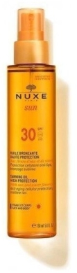 NUXE SUN SPF30 Brązujący olejek do opalania twarzy i ciała 150 ml