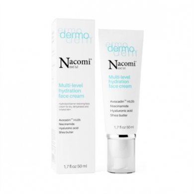 Nacomi Next LVL DERMO Wielopoziomowy Krem nawilżający 50 ml