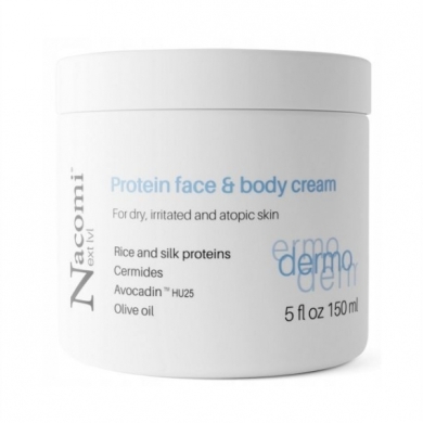 Nacomi Next LVL Dermo Krem do twarzy ciała proteinowy 150 ml