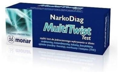 NarkoDiag MultiTwist Test na narkotyki ze śliny