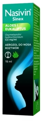 Nasivin Sinex Aloes i Eukaliptus, aerosol do nosa 15ml