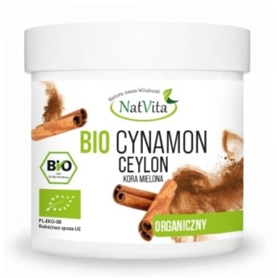 NatVita Bio Cynamon Cejloński kora mielona 200g